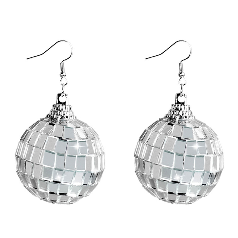 Women'S Fashion In The 70S - 31BB Discobal Oorbellen Dangle Oorbellen 60's
