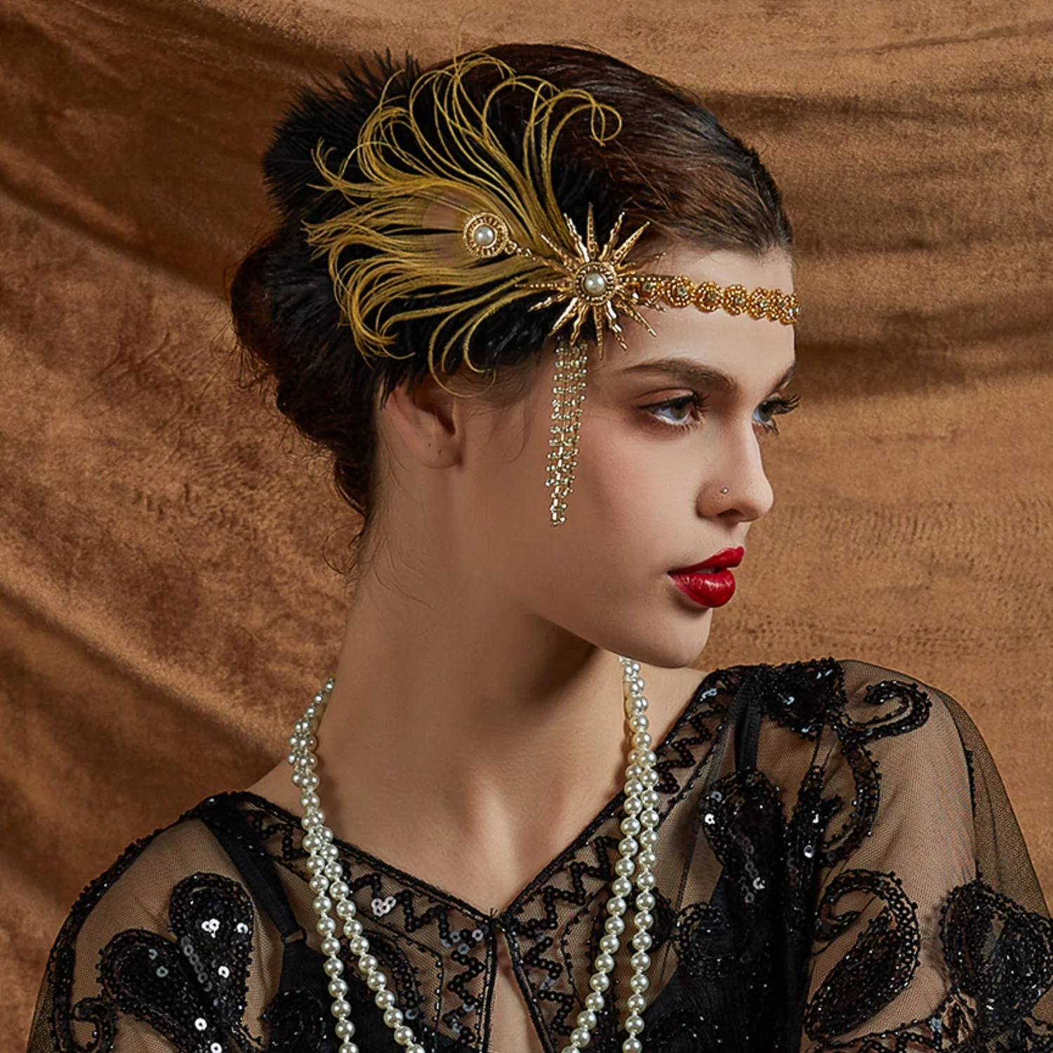 Women'S Fashion Of The 1920S - Strass haarband jaren 1920 Vintage Gatsby
