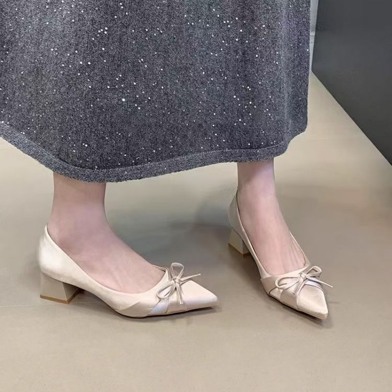 Fashion Women Belt - Retro halflange enkele schoenen Lente en