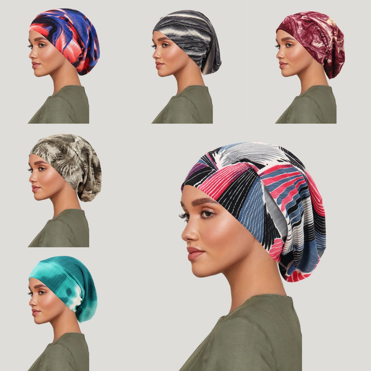 Women Fashion Hats - 2026 Nieuwe Tie-Dye Haar Cover Cap