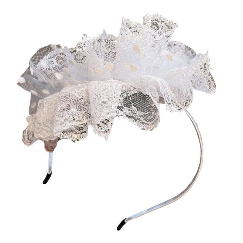 Women'S Fashion Of The 1920S - A52E Lace Flower Hair Hoop For