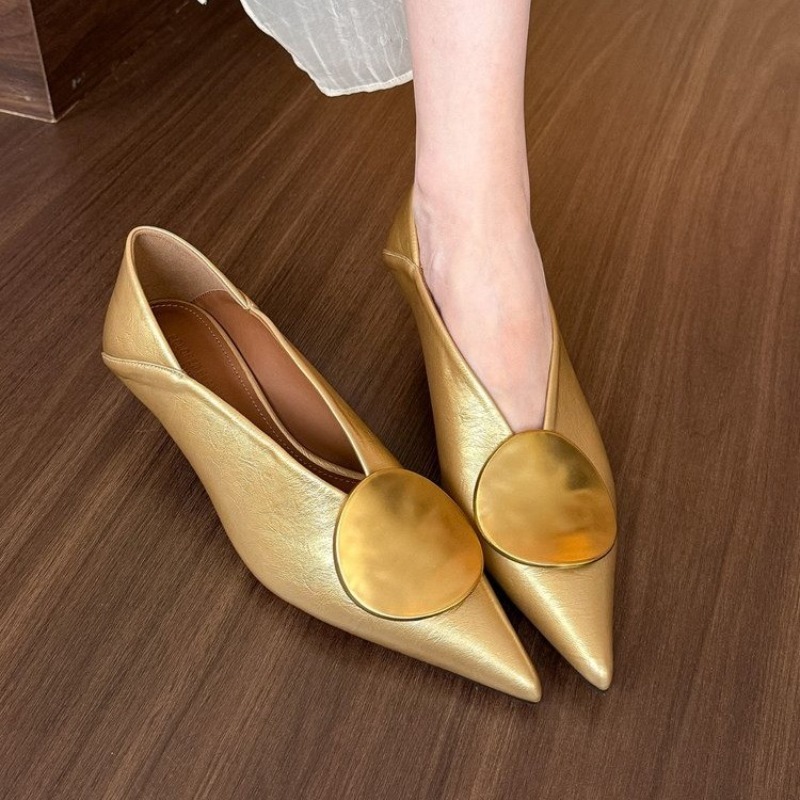Women'S Fashion For Summer 2025 - 2025 Lente Zomer Puntschoen Schoeisel Slip