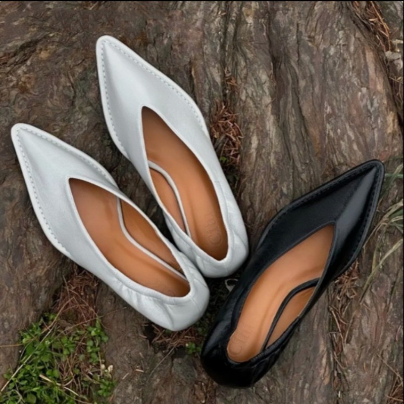 Women'S Fashion For Summer 2025 - 2025 Nieuwe Enkele Schoenen Met Puntige