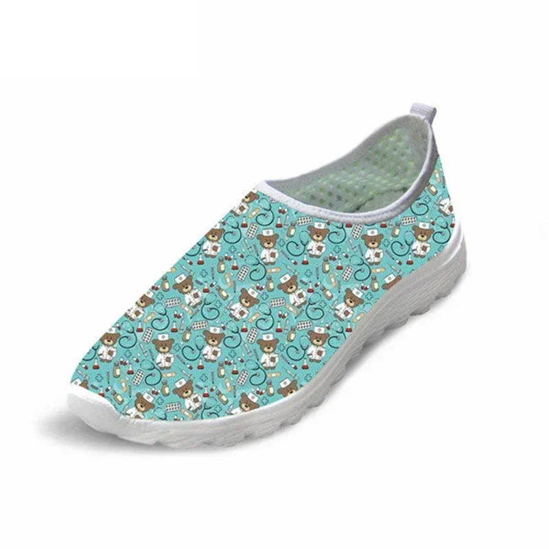 Women'S Fashion Business Casual - Zomer Dames Instappers Platte Schoenen Verpleegpatroon