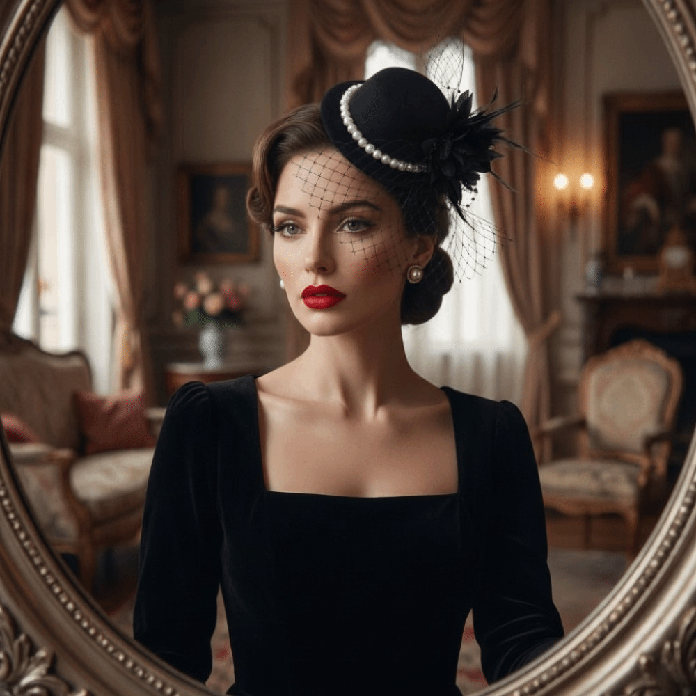 Women'S Fashion Of The 1920S - Mode Prachtige Vintage Fascinator Hoed Elegante