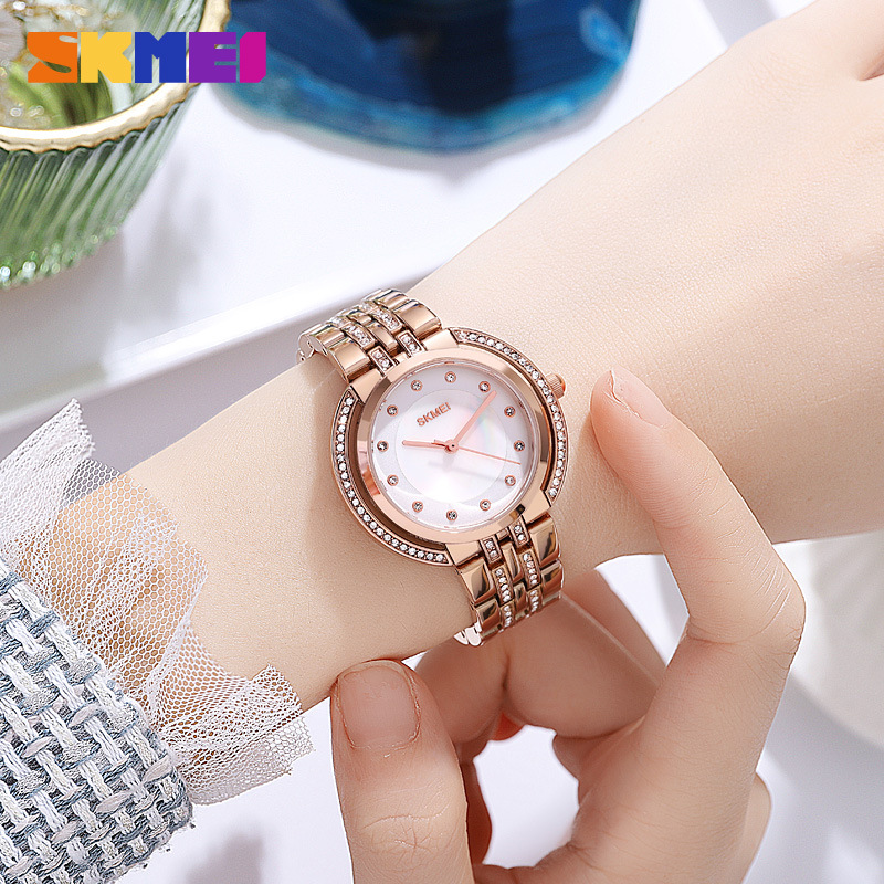 Fashion Women Watch - Damesarmband quartzhorloges Luxe strass wijzerplaat Zinklegering