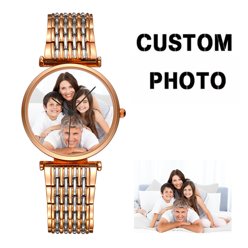 Fashion Women Watch - Dameshorloge met aangepaste wijzerplaat, fotobeeld, legering,