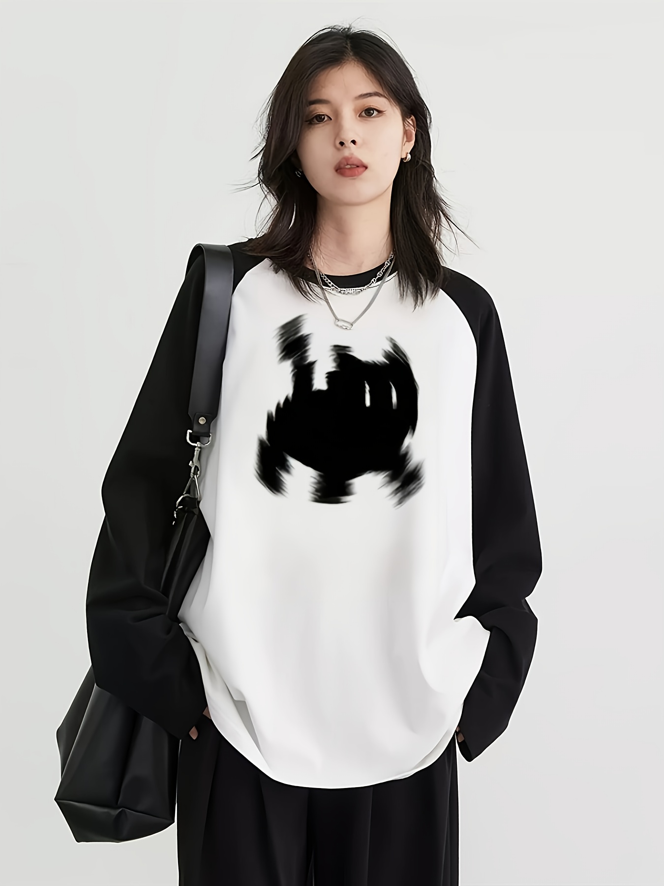 Women'S Fashion Tops - Y2K Dames Raglan T-shirt met lange