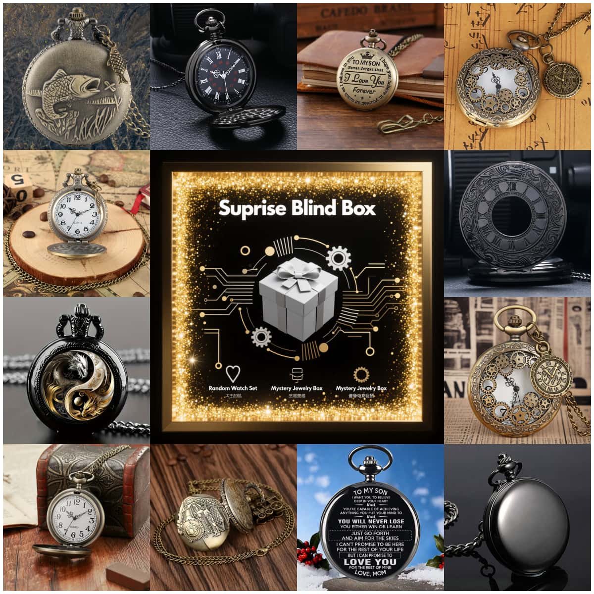 1PC Surprise Mystery Watch Bli - Fashion Women Watch recensie en prijs