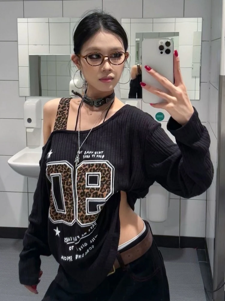 Y2K patchwork T-shirt met luip - Women'S Fashion Tops recensie en prijs