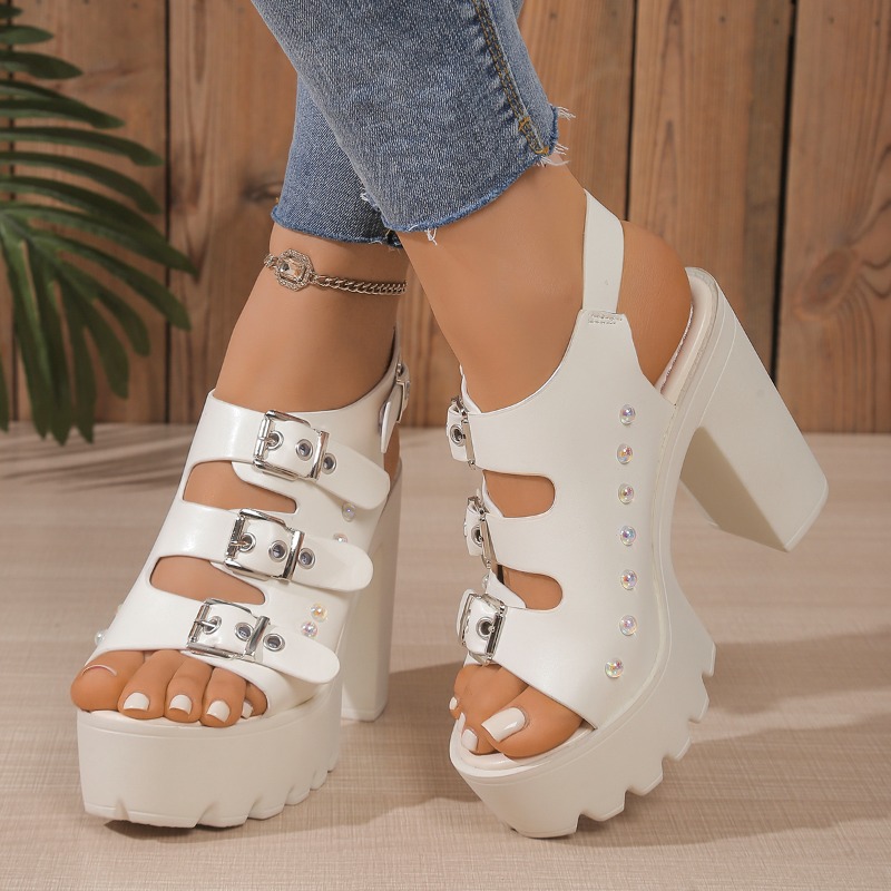 Super hoge hak sandalen zomer  - Fashion Women Belt recensie en prijs