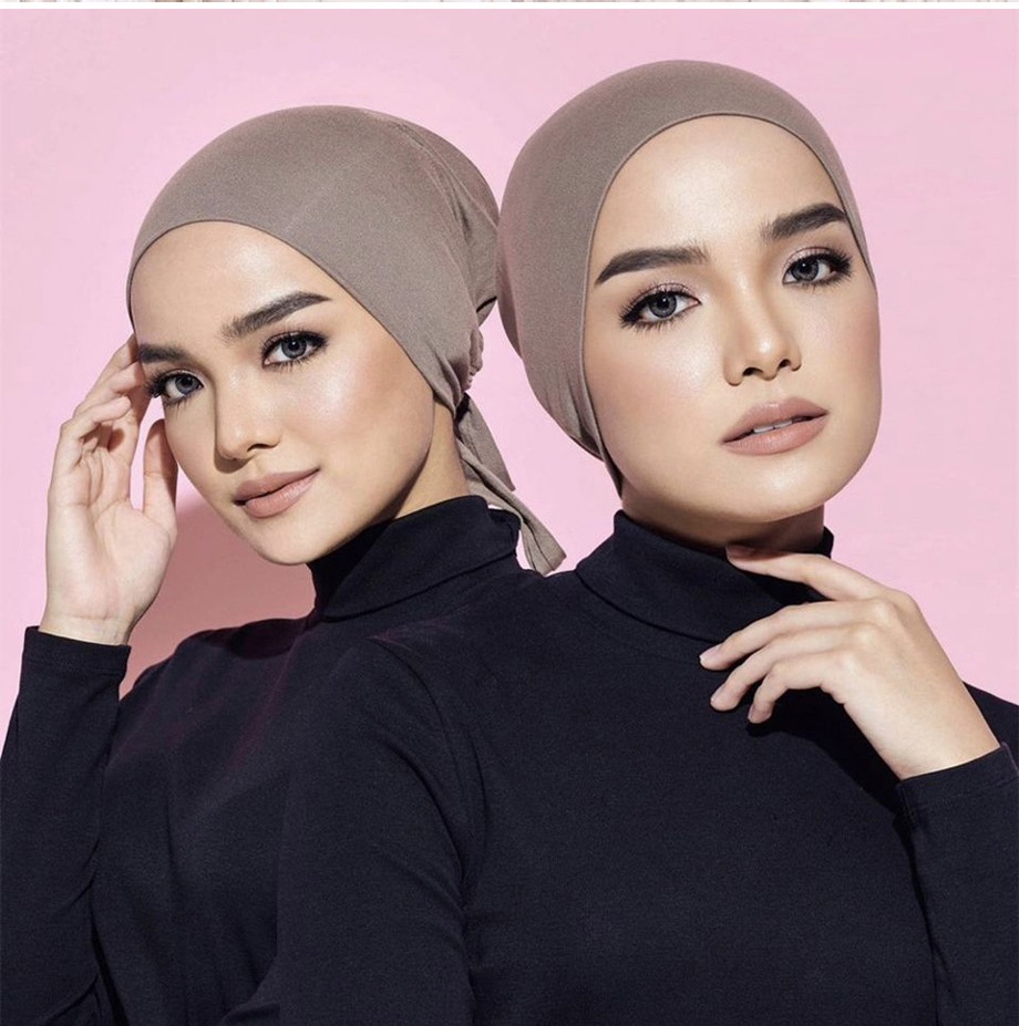Nieuwe zachte modale moslim tu - Women Fashion Hats recensie en prijs