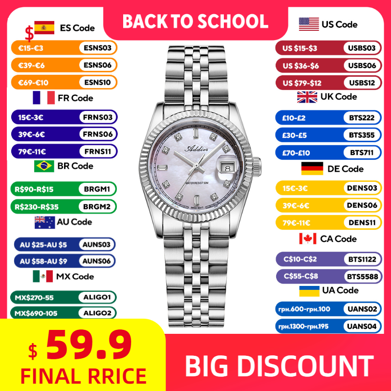 ADDIES 585 Quartz Dameshorloge - Fashion Women Watch recensie en prijs